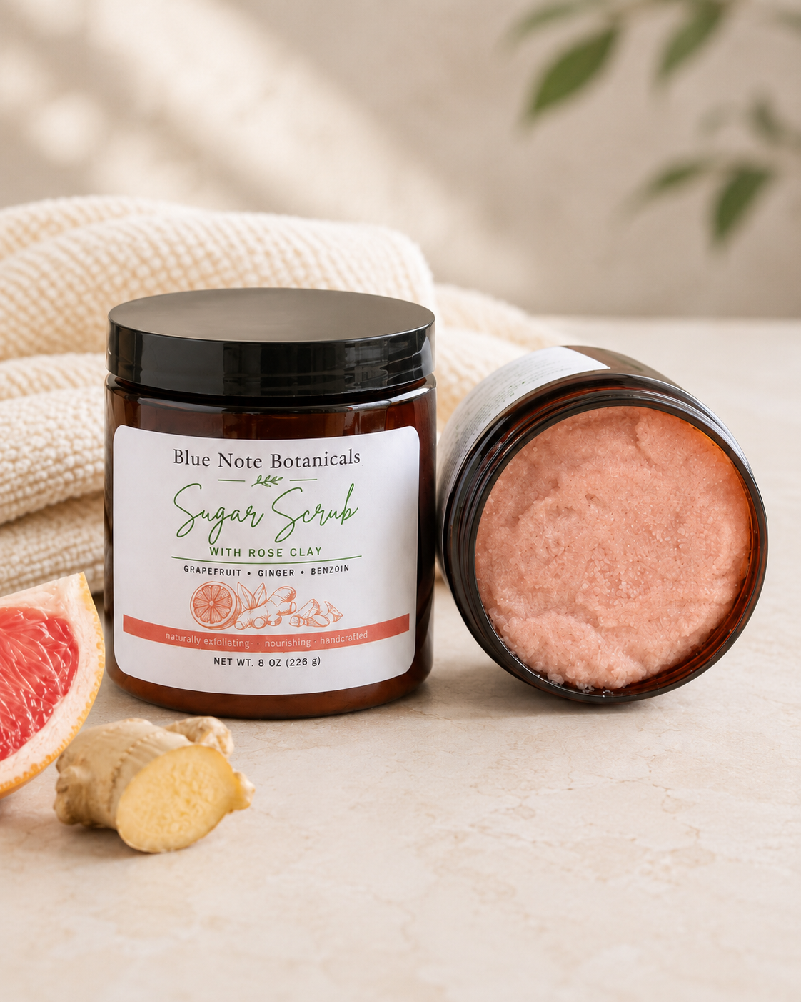 Grapefruit + Ginger Sugar Scrub